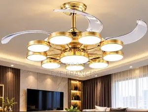 Fan Chandelier Haske na Yara mai Siffar Girgije da Panda