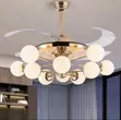Fan Chandelier Haske na Yara mai Siffar Girgije da Panda - 3