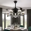 Fan Chandelier Haske na Yara mai Siffar Girgije da Panda - 4