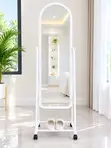 Standing Mirror With Shoe Racks - 2