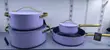 UCC Ceramic Cookware Set - Purple - 2