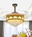 Crystal Fan Chandelier - Brand New - 2