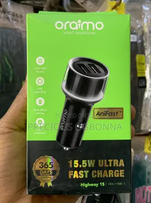 Oraimo 15.5W Ultra Fast Dual USB Car Charger