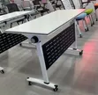 Moveable Foldable Computer Table with Wheels - 1