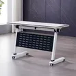 Moveable Foldable Computer Table with Wheels - 2