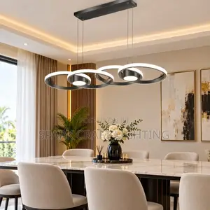3-Ring LED Dining Chandelier - Hasken Pendant Mai Girma