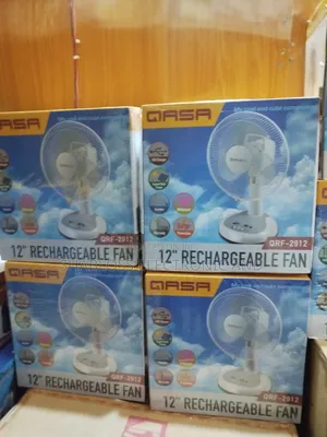 12 Inch Qasa Rechargeable Table Fan - Wholesale Nigeria