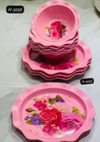 Brand New Plastic Tray & Bowl Set - 2