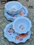 Brand New Plastic Tray & Bowl Set - 4