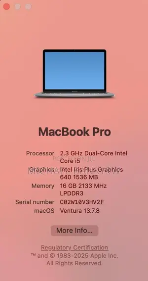Apple MacBook Pro 2017 13" 16GB RAM 512GB SSD