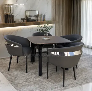 Luxury Marble Top Dining Set - 4 Seater
