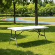 6ft Rectangular Folding Banquet Table - 1