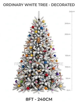 Ordinary White Christmas Tree - An Riga Da Kayan Kwalliya