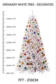 Christmas Tree 7ft - Pre-Decorated White - 1