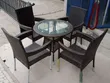 Rattan 4-Seater Dining Set - Wishbone Chairs - 2