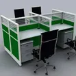 4-Gurin Teburin Aiki - Kayan Ofis na Modular - 2