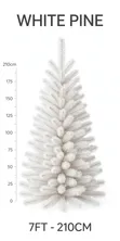 7ft White Pine Christmas Tree - Pre-Decorated - 2