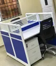 Modular Office Workstation Table for 2 Staffs - 1