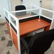 Modular Office Workstation Table for 2 Staffs - 4
