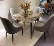 Modern Rock Board Dining Set - 4-8 Seaters - 4
