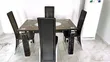 6-Seater Padded Glass Dining Set - 2