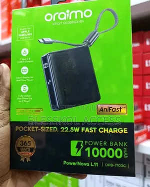 Oraimo PowerNova L11 10000mAh 22.5W Power Bank