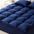 Queen Size Luxury Bed Topper - Blue - 1