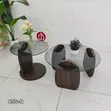 Senter Table Set - Gilashin Sama, Kayan Itace - 2