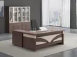 Executive Office Table da Mobile Drawer & Extension - 1