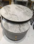 2-in-1 Ash Marble Center Table - 1