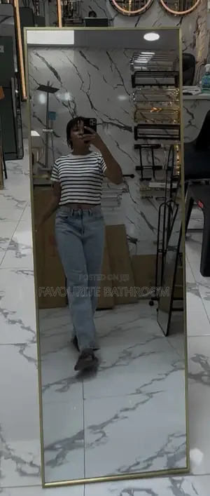 150x50cm Gold Frame Standing Mirror