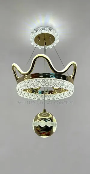 Modern Gold Crystal LED Pendant Chandelier