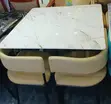 4 Seater Marble Dining Set - 2