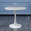 Modern Wooden Restaurant Table - White - 2