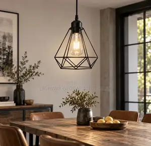 Scone Skeleton Designer Drop Pendant Light with Filament Bulb