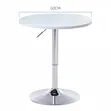 Height Adjustable Bar Table - White - 1