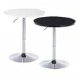 Height Adjustable Bar Table - White - 3