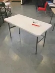4ft Event Table - White Plastic Top - 1