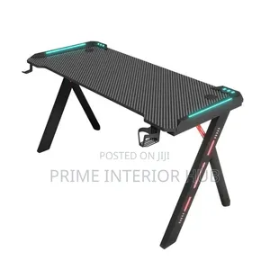 Professional Gaming Desk with LED Lights