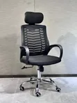 Executive Office Swivel Chair with Headrest and Lumbar Support - 2