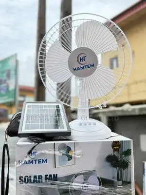 Hamtem Solar Rechargeable Table Top Fan