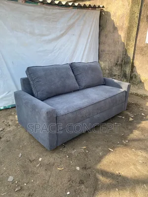 3-Seater Fabric Sofa - Grey