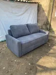 3-Seater Fabric Sofa - Grey - 1