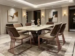 Modern 6-Seater Dining Table Set