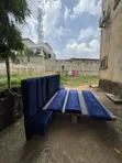 King-Sized Bed Frame - Blue - 1