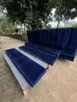 King-Sized Bed Frame - Blue - 3