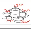 Premium Titanium Stainless Steel Pot Set - 3