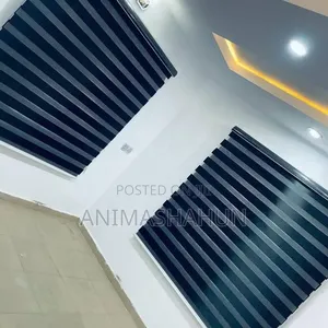 Deco Window Blinds - Black Brick Pattern