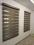 Deco Window Blinds - Black Brick Pattern - 2