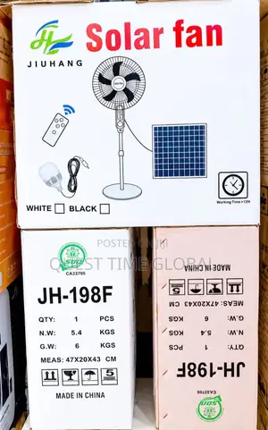 Rechargeable Solar Fan with Remote Control